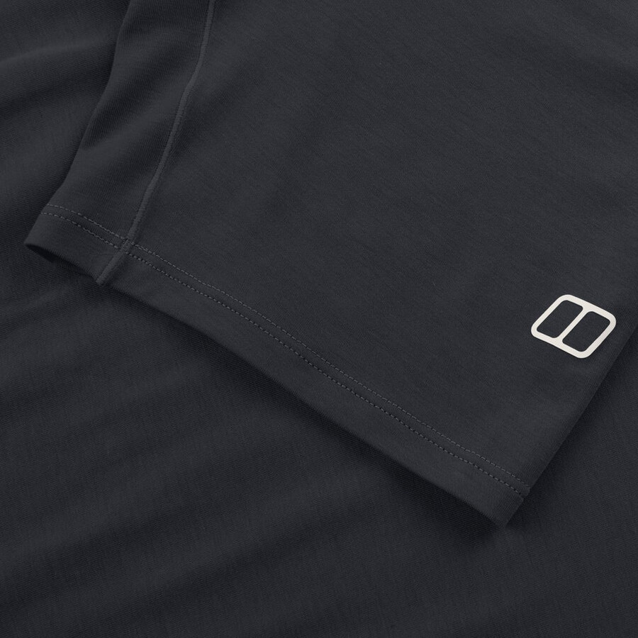 men s berghaus delta short sleeve tech tee - black die berghaus