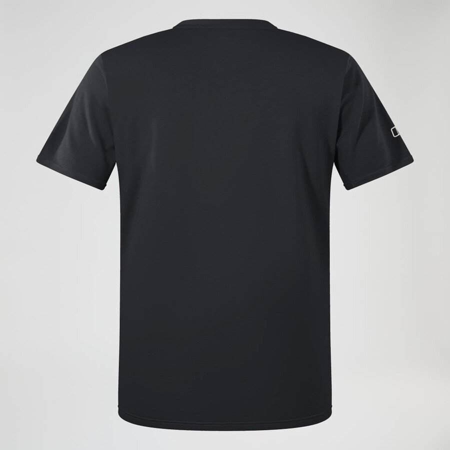 men s berghaus delta short sleeve tech tee - black die berghaus