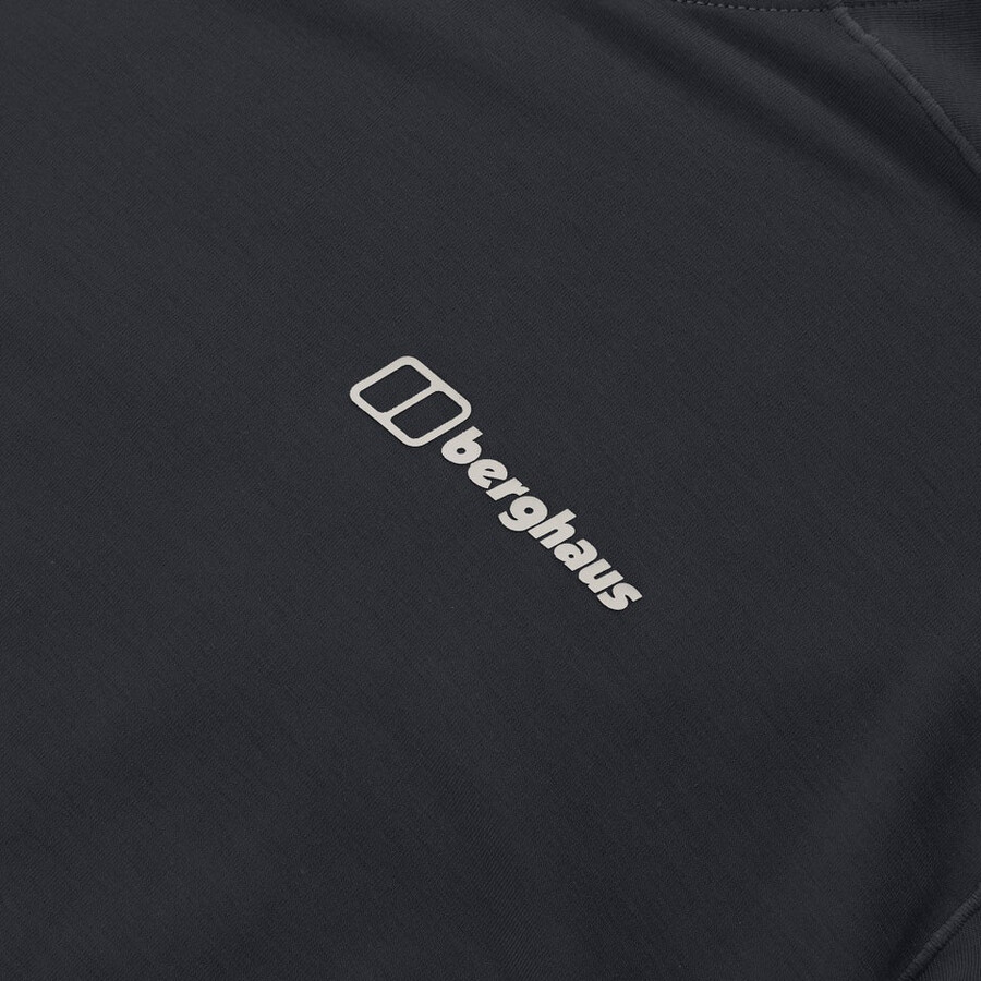 men s berghaus delta short sleeve tech tee - black die berghaus