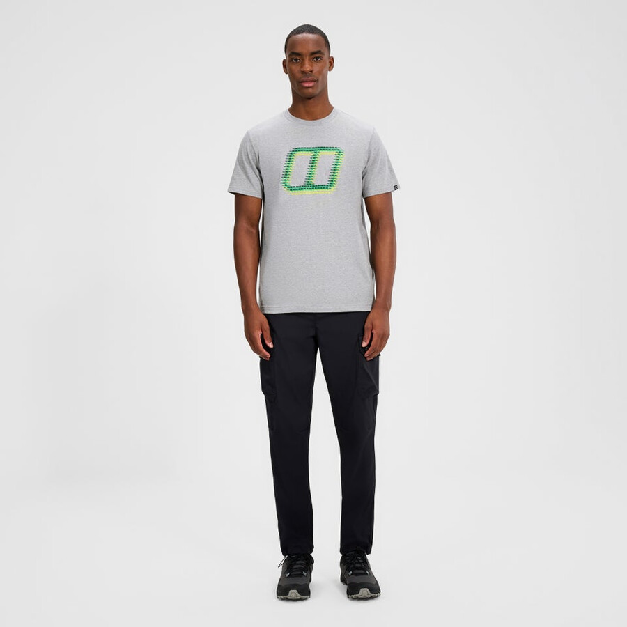 men s glitched blöcke tee - grau berghaus