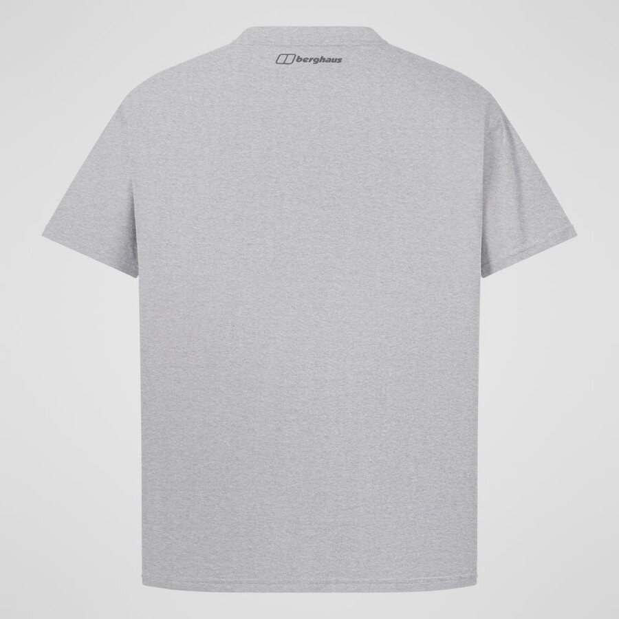 men s glitched blöcke tee - grau berghaus