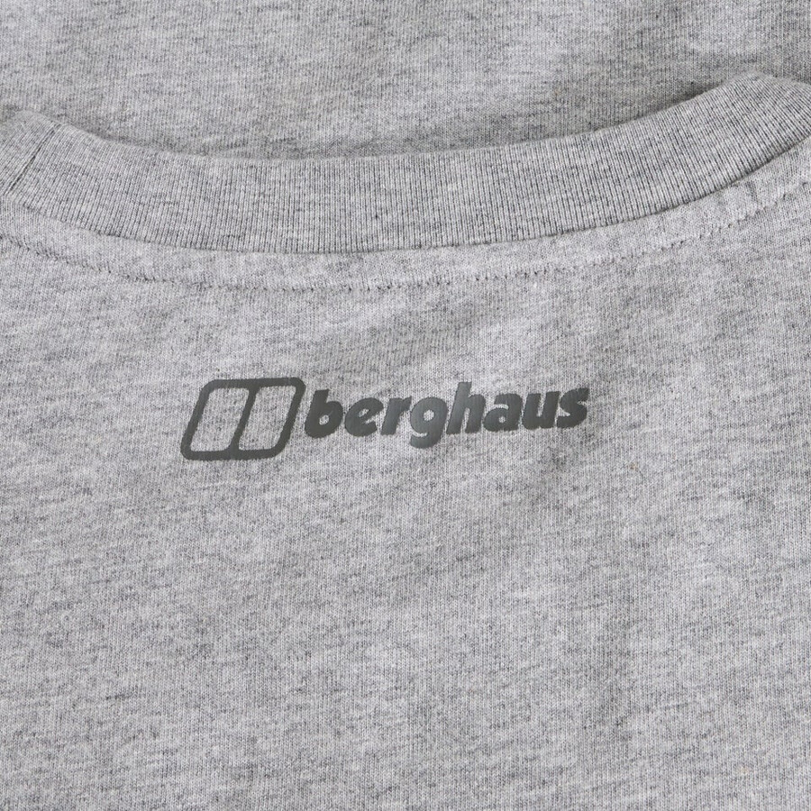 men s glitched blöcke tee - grau berghaus