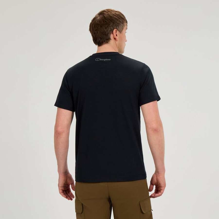 männer-karte für die toon tee - black die berghaus