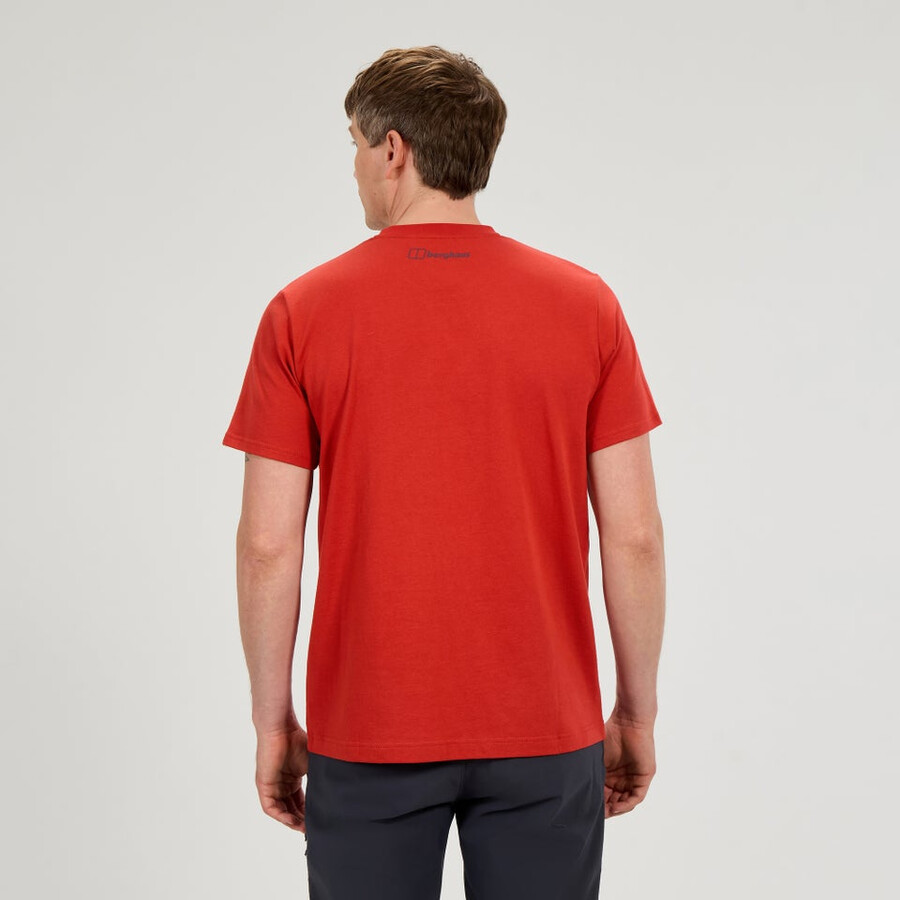 männer-karte für die toon tee - orange berghaus