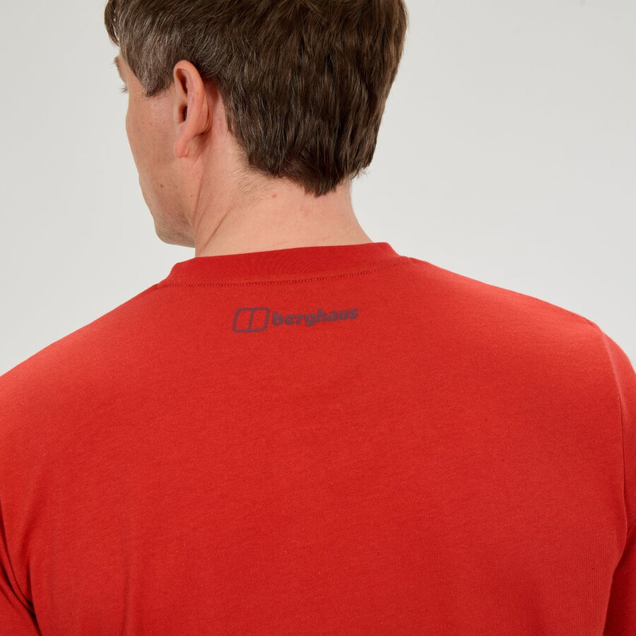 männer-karte für die toon tee - orange berghaus