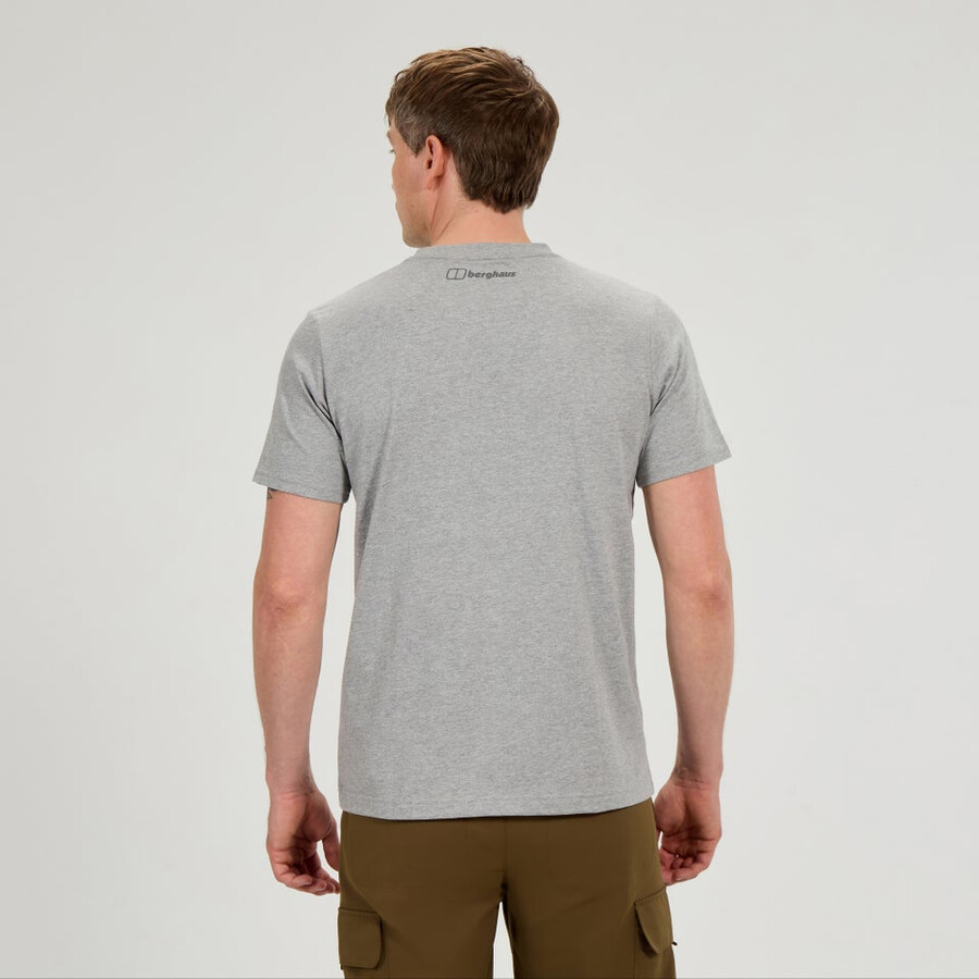 men s high level route tee - grau berghaus