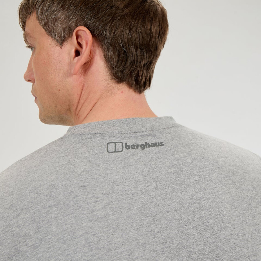 men s high level route tee - grau berghaus