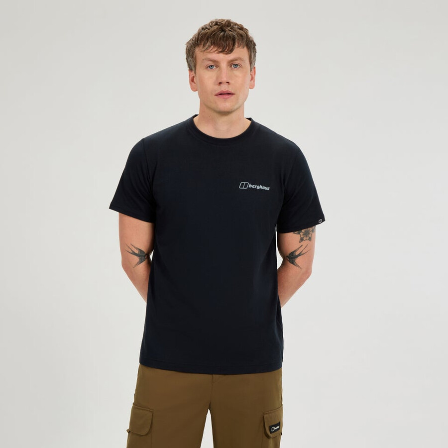 männer koordinaten tee - black die berghaus