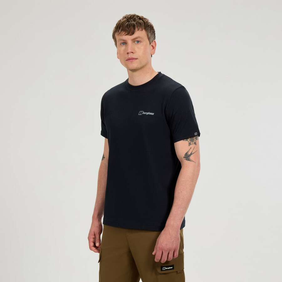 männer koordinaten tee - black die berghaus