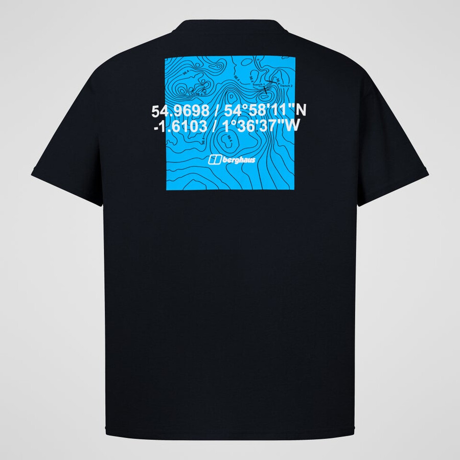 männer koordinaten tee - black die berghaus