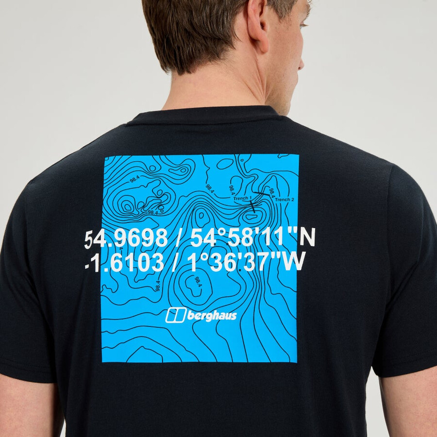männer koordinaten tee - black die berghaus