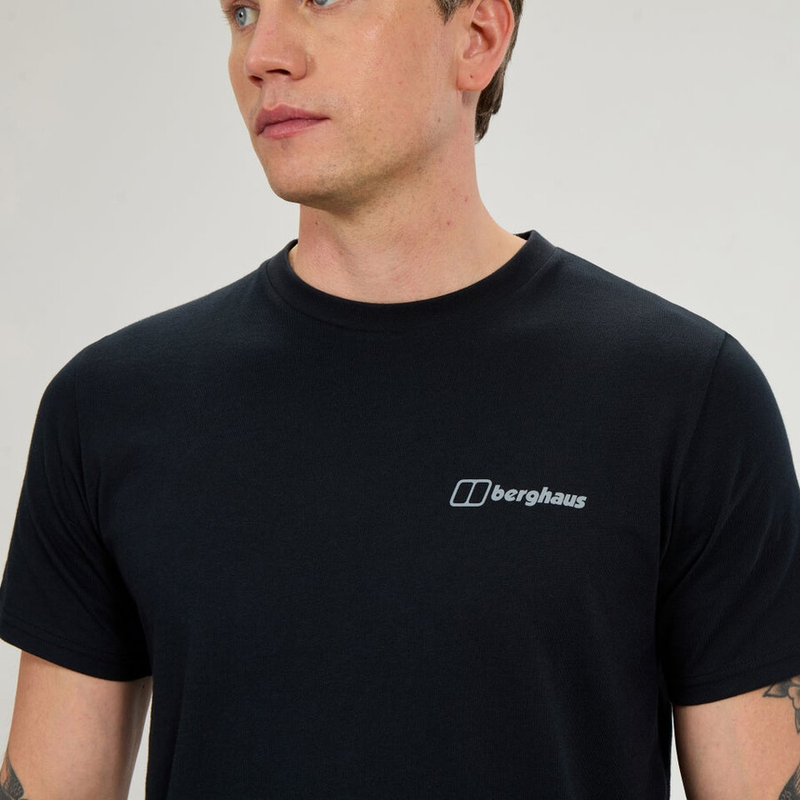 männer koordinaten tee - black die berghaus