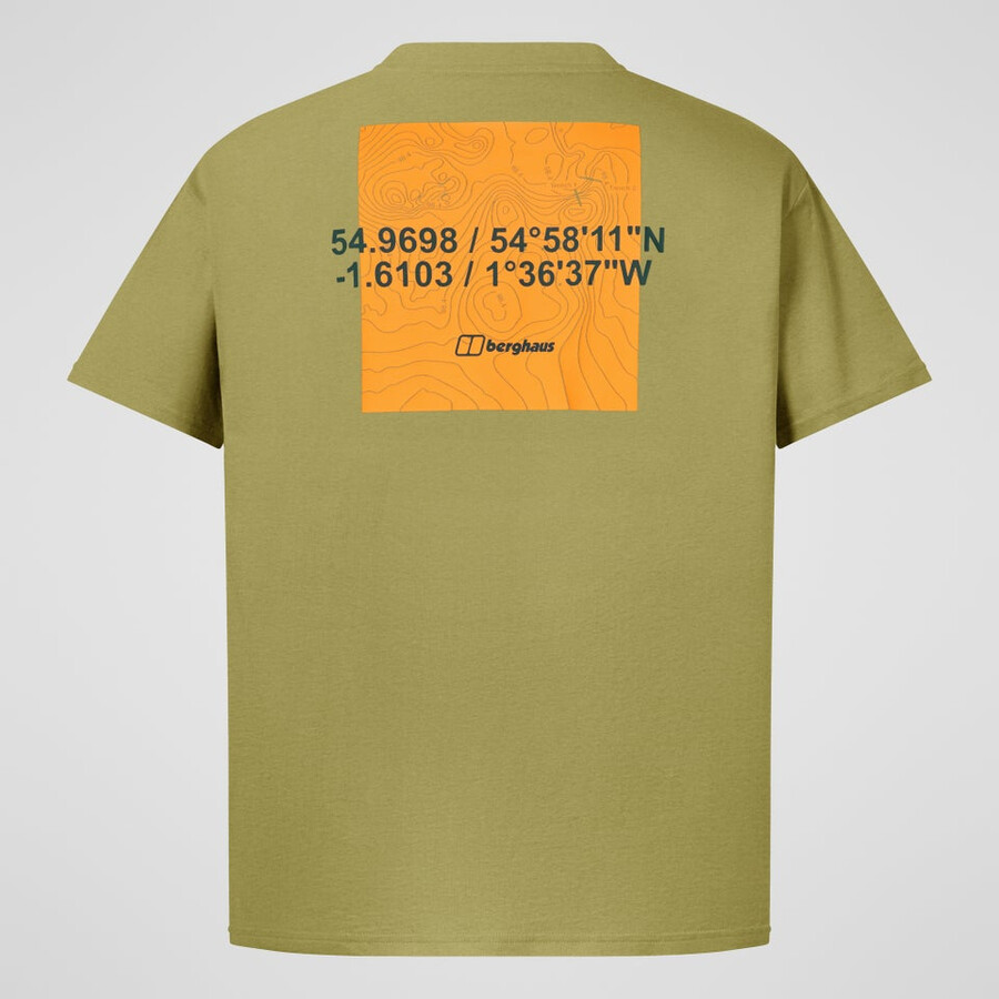 männer koordinaten tee - green berghaus