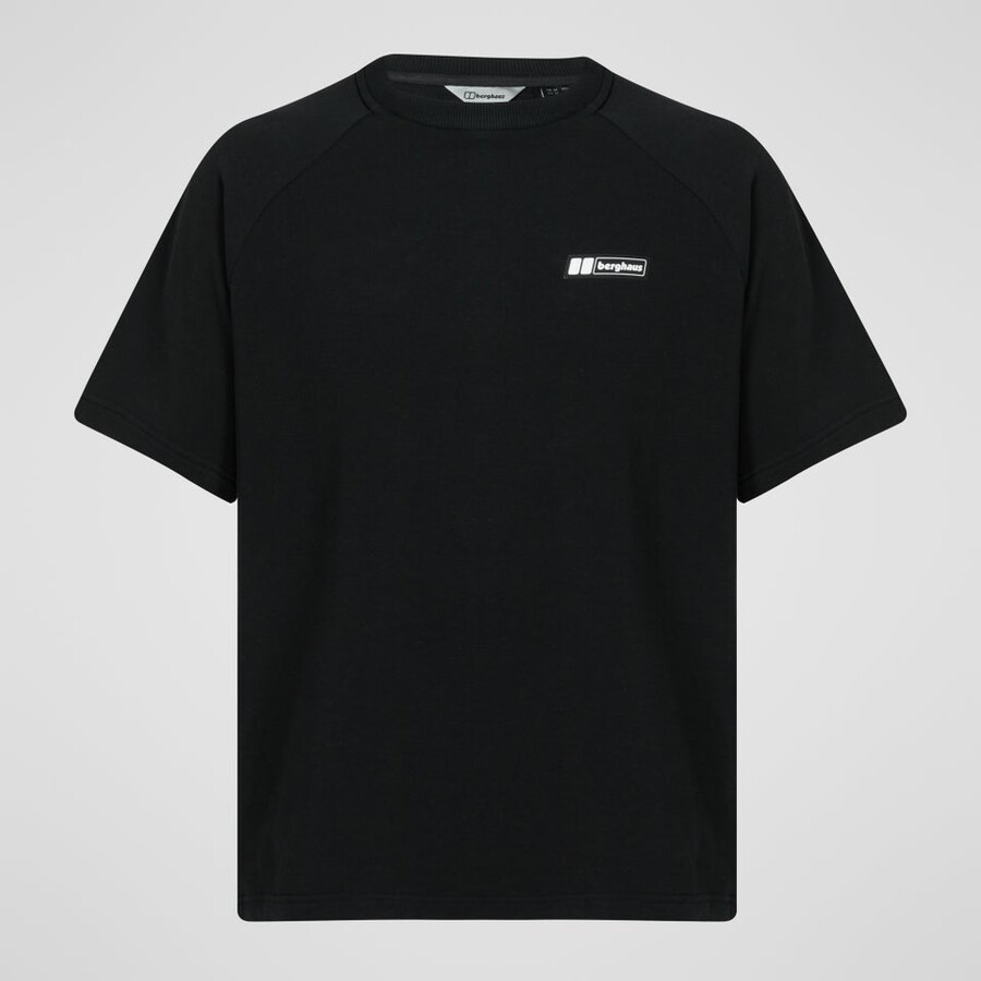 unisex vulkanismus tee - black die berghaus