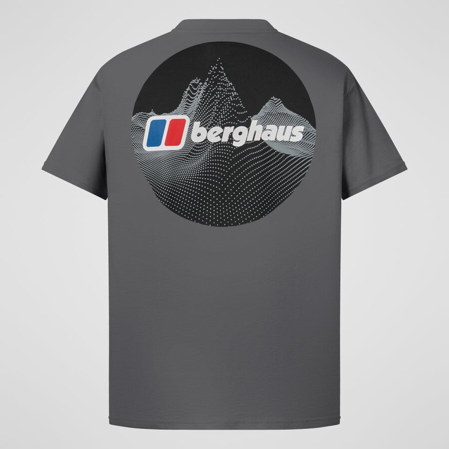 männer gepunktete berg-tee - grey berghaus