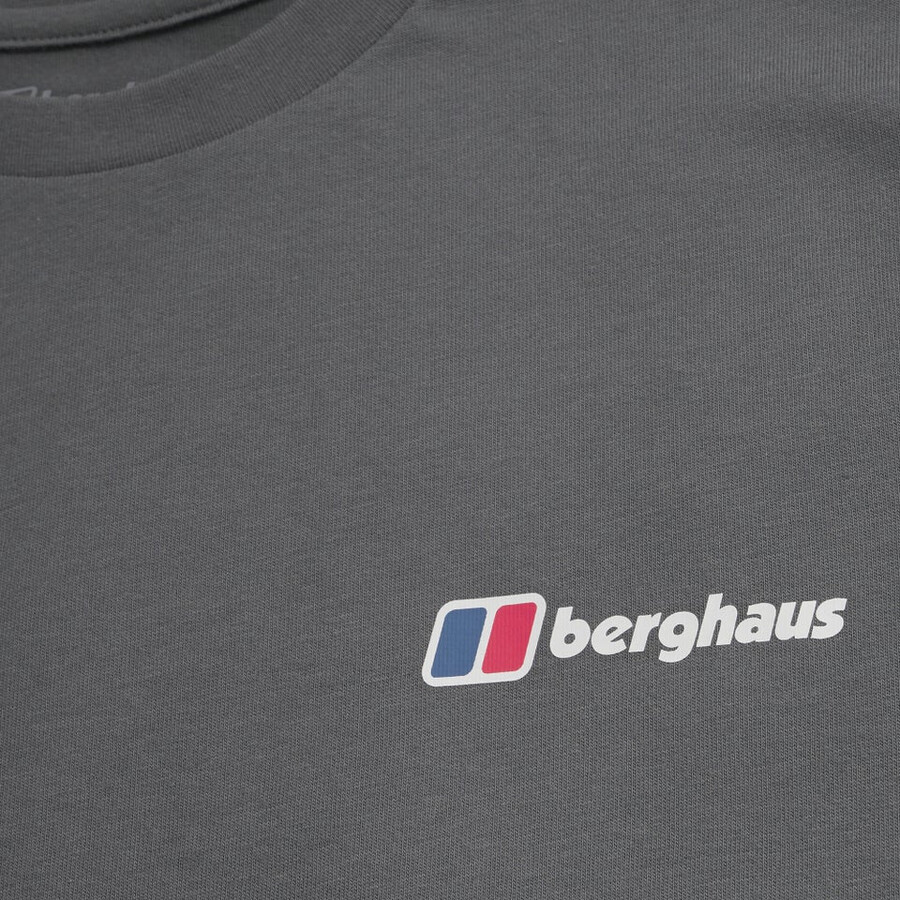 männer gepunktete berg-tee - grey berghaus