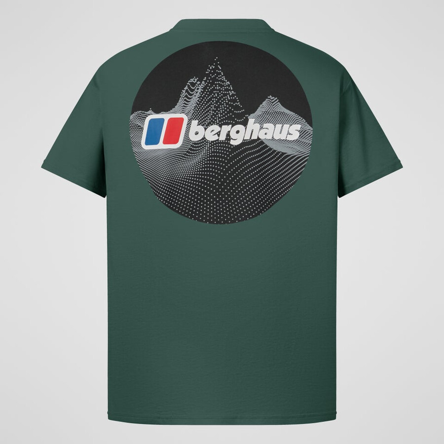männer gepunktete berg-tee - green berghaus
