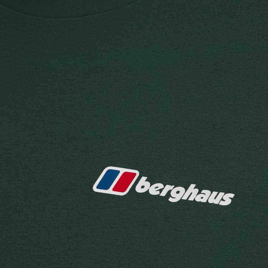 männer gepunktete berg-tee - green berghaus