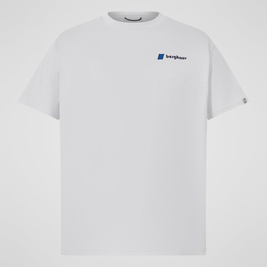 men s doodle berg patch tee - white berghaus