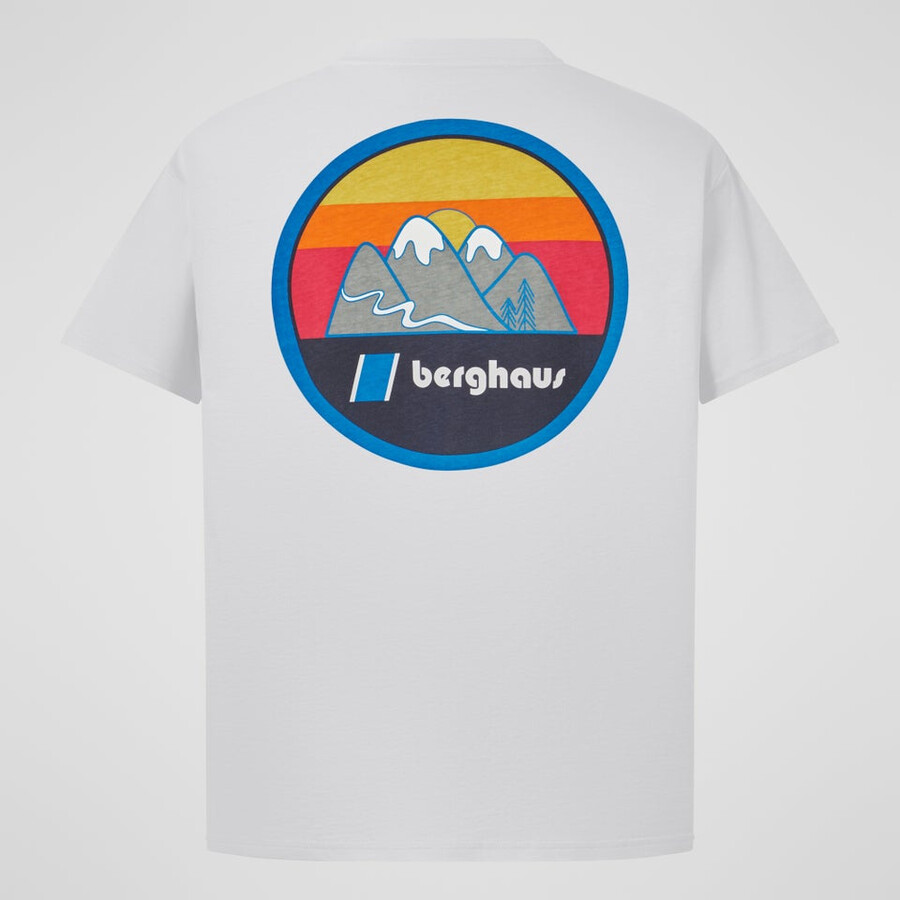 men s doodle berg patch tee - white berghaus