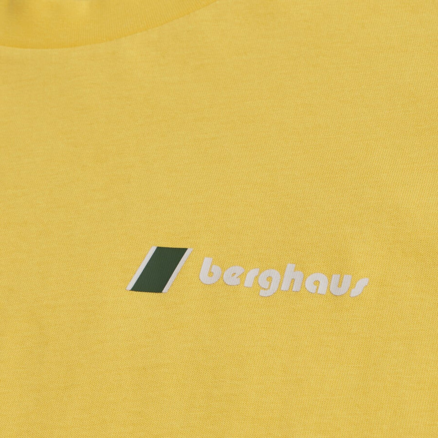 men s doodle berg patch tee - gelb berghaus