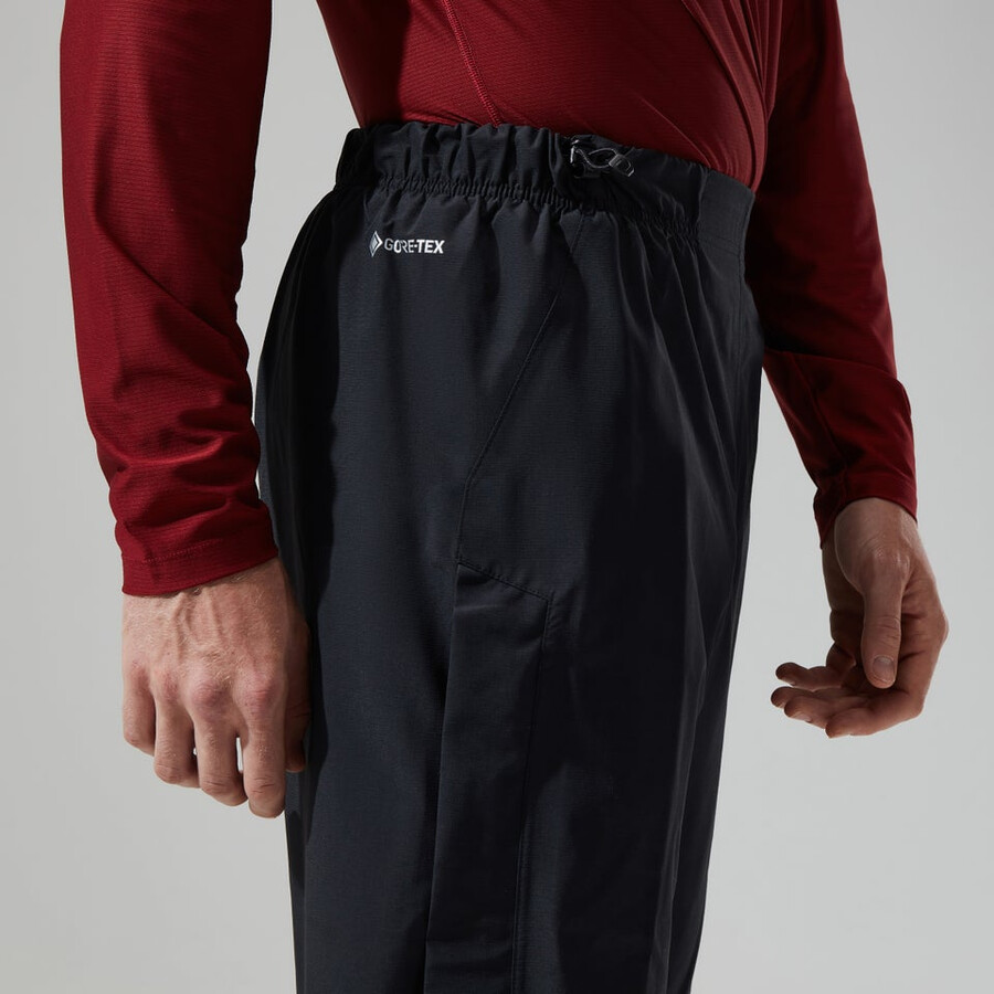 männer bergsteiger gore-tex-pant - black die berghaus