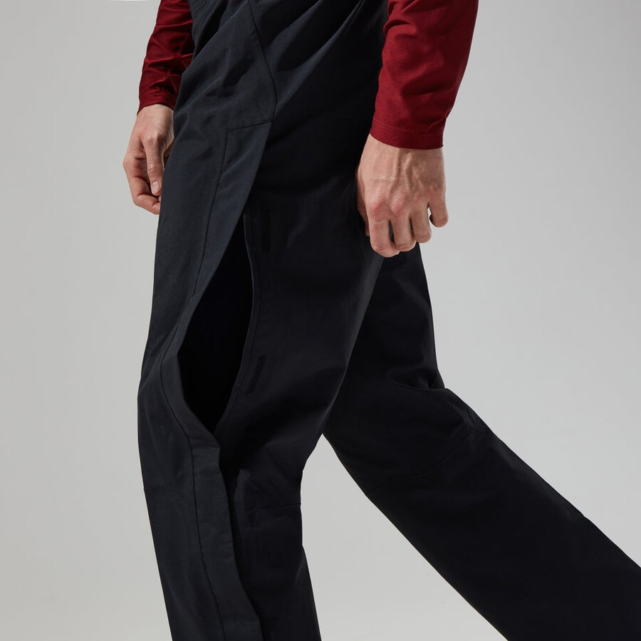 männer bergsteiger gore-tex-pant - black die berghaus