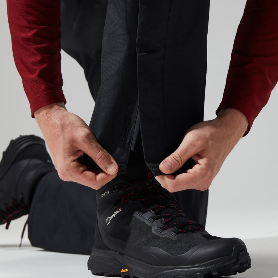 männer bergsteiger gore-tex-pant - black die berghaus