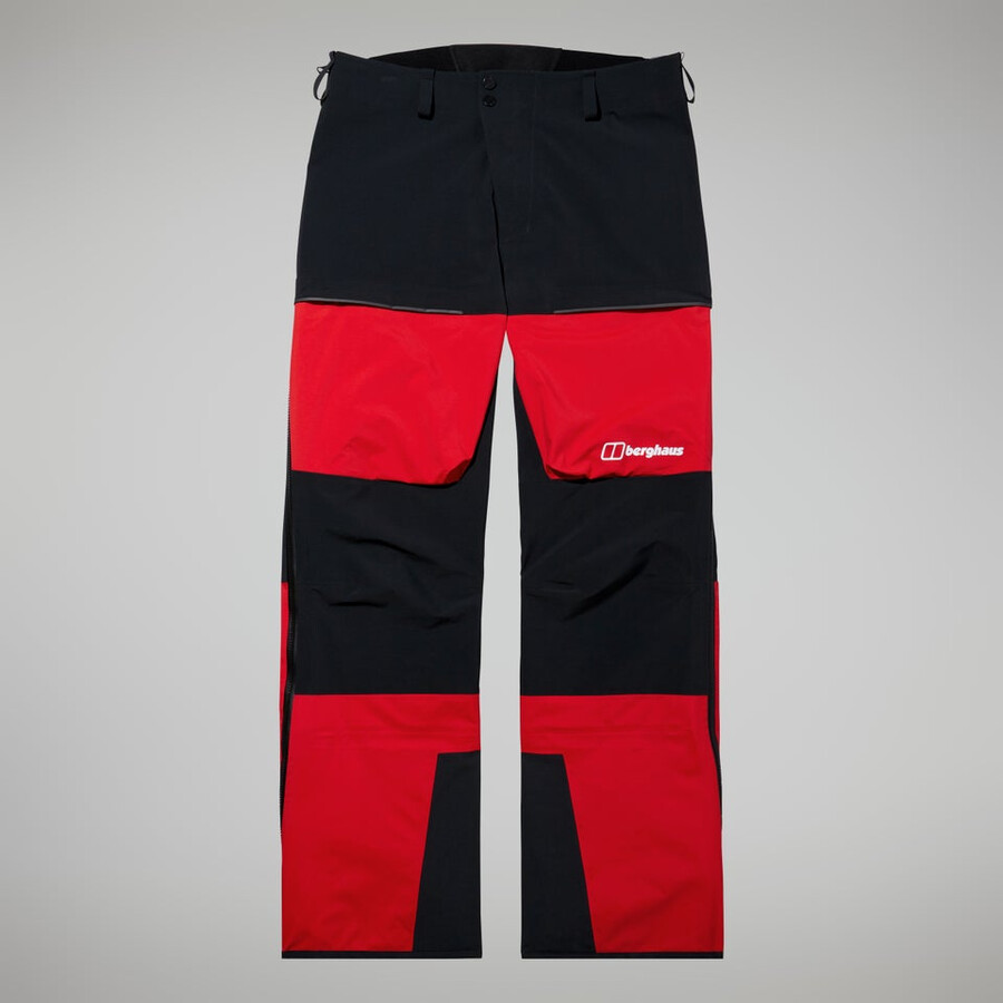 men s mtn guide gore-tex-pro-hose - schwarzrot berghaus