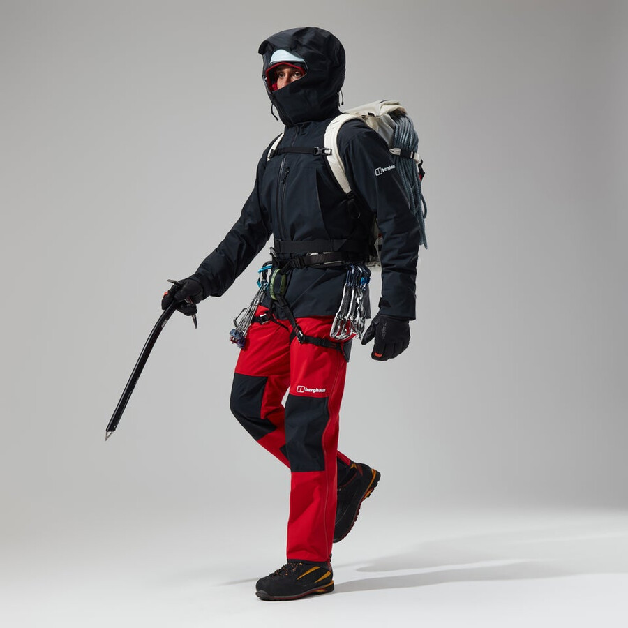 men s mtn seeker gore-tex-hose - redblack die berghaus