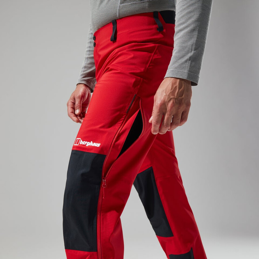 men s mtn seeker gore-tex-hose - redblack die berghaus