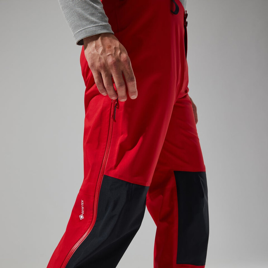 men s mtn seeker gore-tex-hose - redblack die berghaus