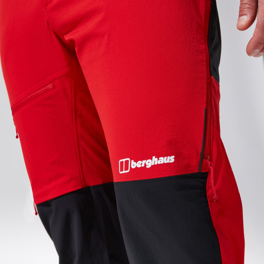 men s mtn guide alpine pant - rotschwarz berghaus