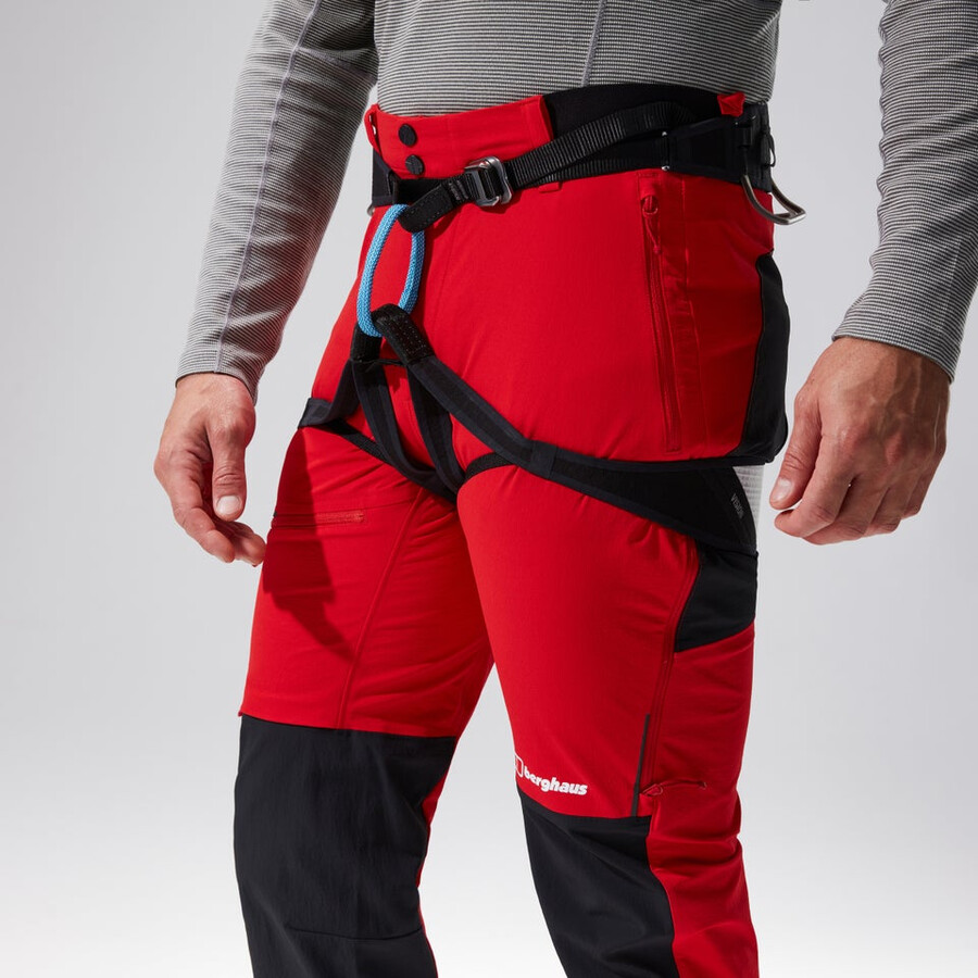 men s mtn guide alpine pant - rotschwarz berghaus