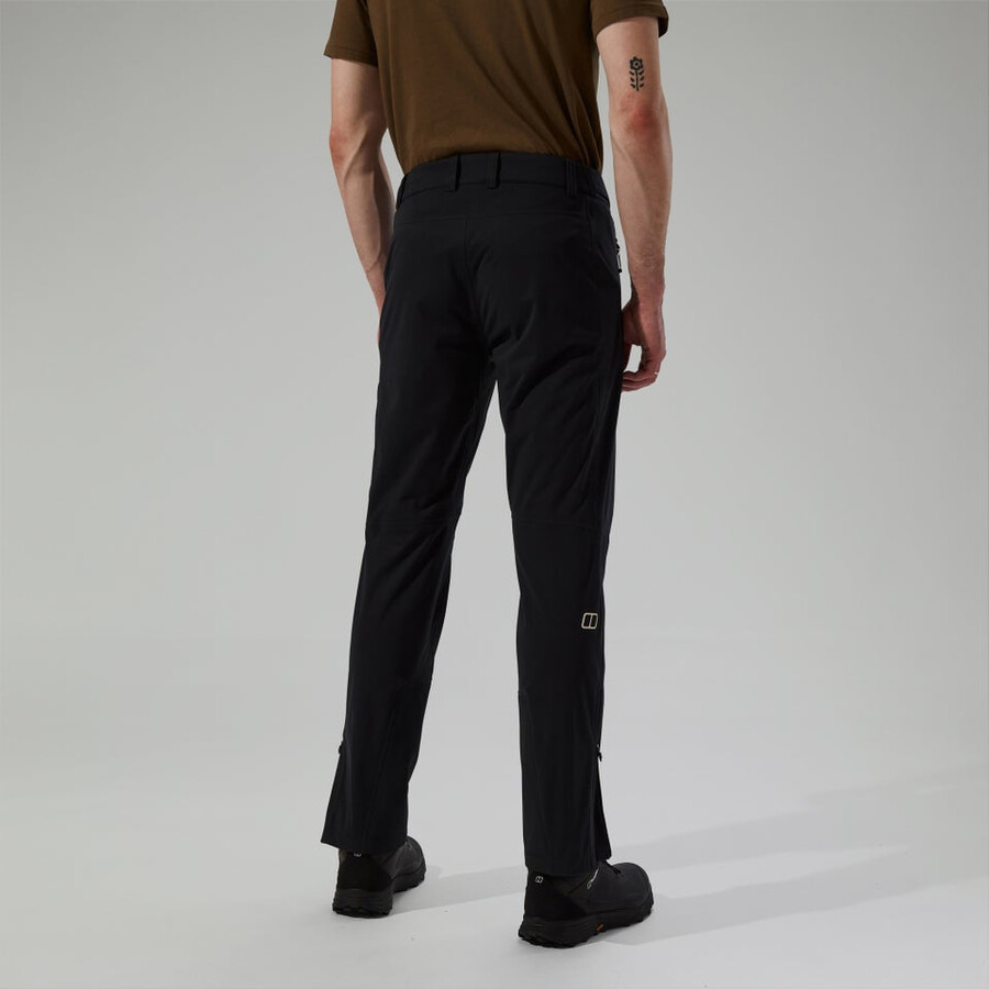 männer s ridge-roamer softshell hose - schwarz berghaus