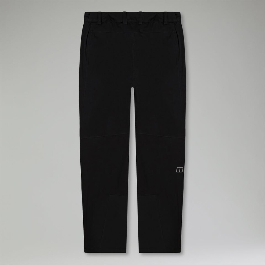 männer s ridge-roamer softshell hose - schwarz berghaus