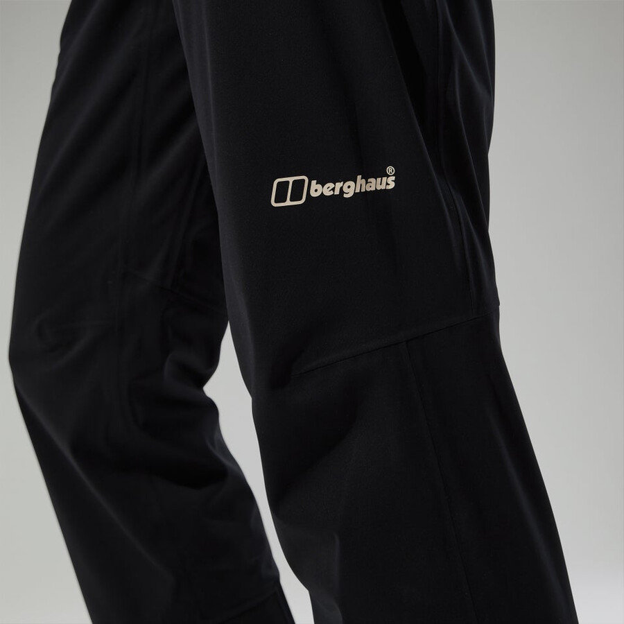 männer s ridge-roamer softshell hose - schwarz berghaus