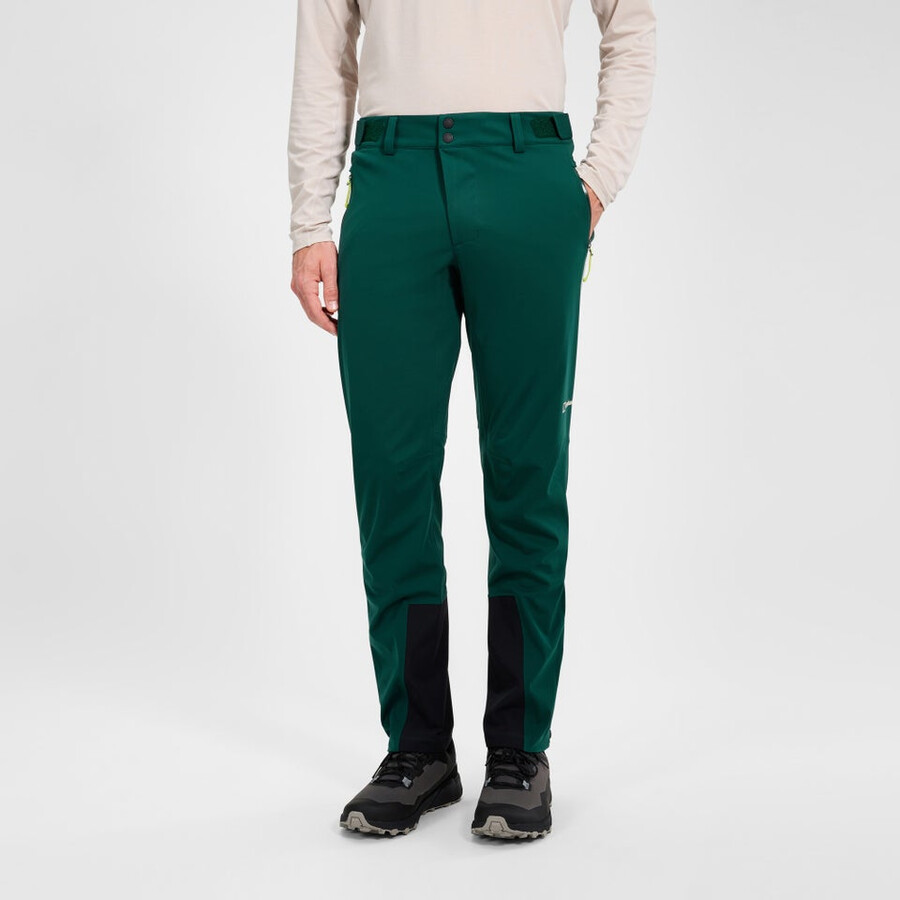 männer s ridge-roamer softshell hose - grün berghaus