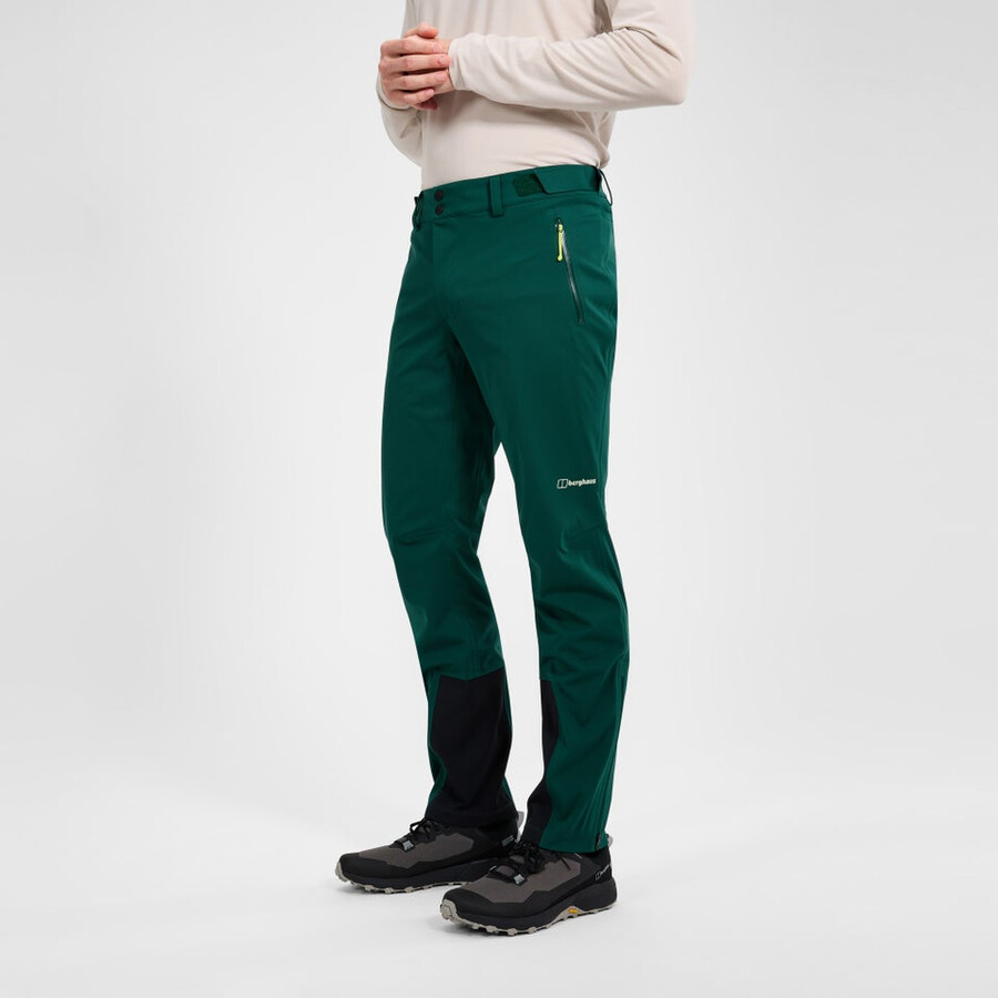 männer s ridge-roamer softshell hose - grün berghaus