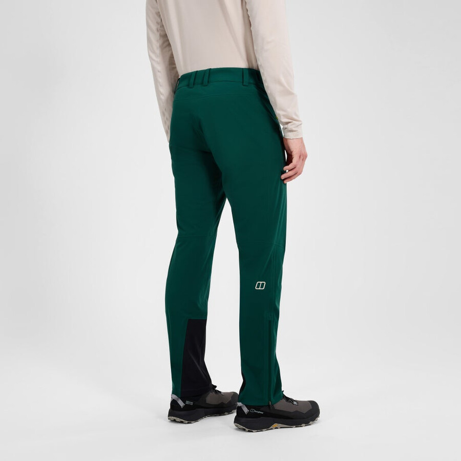 männer s ridge-roamer softshell hose - grün berghaus