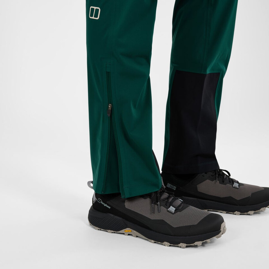 männer s ridge-roamer softshell hose - grün berghaus
