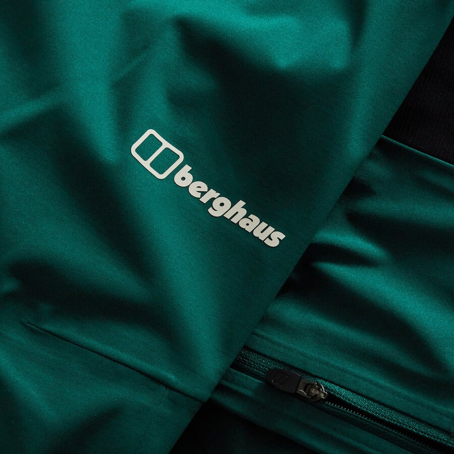 männer s ridge-roamer softshell hose - grün berghaus