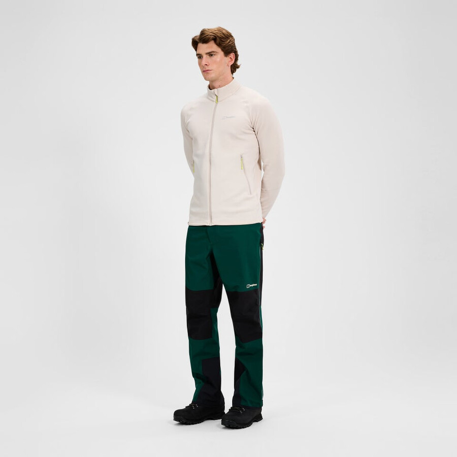 männer s ridge-seeker wasserdichte hose-schwarz - grünschwarz berghaus