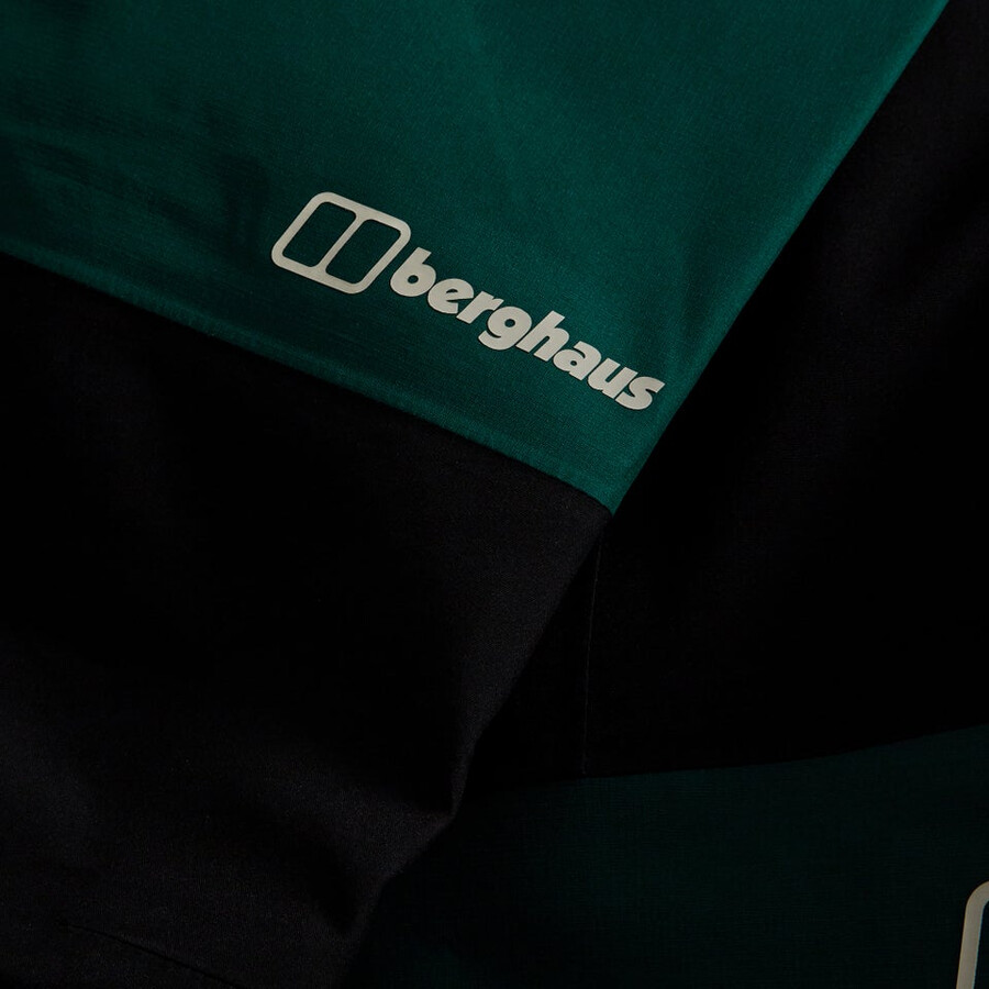 männer s ridge-seeker wasserdichte hose-schwarz - grünschwarz berghaus