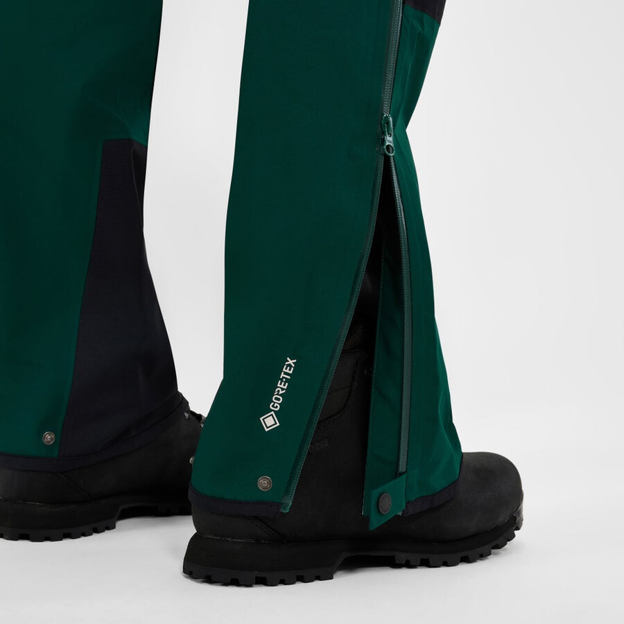 männer s ridge-seeker wasserdichte hose-schwarz - grünschwarz berghaus