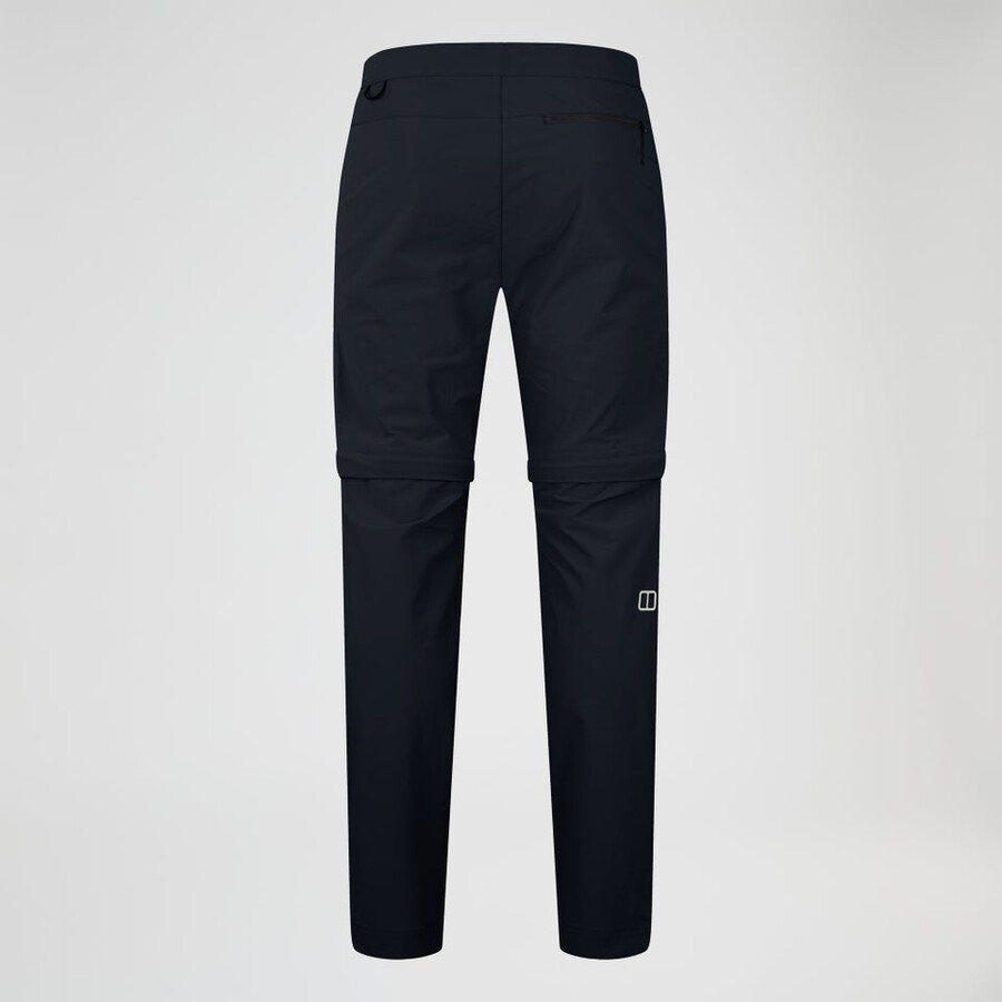 men s trail-explorer zip off pant - black die berghaus