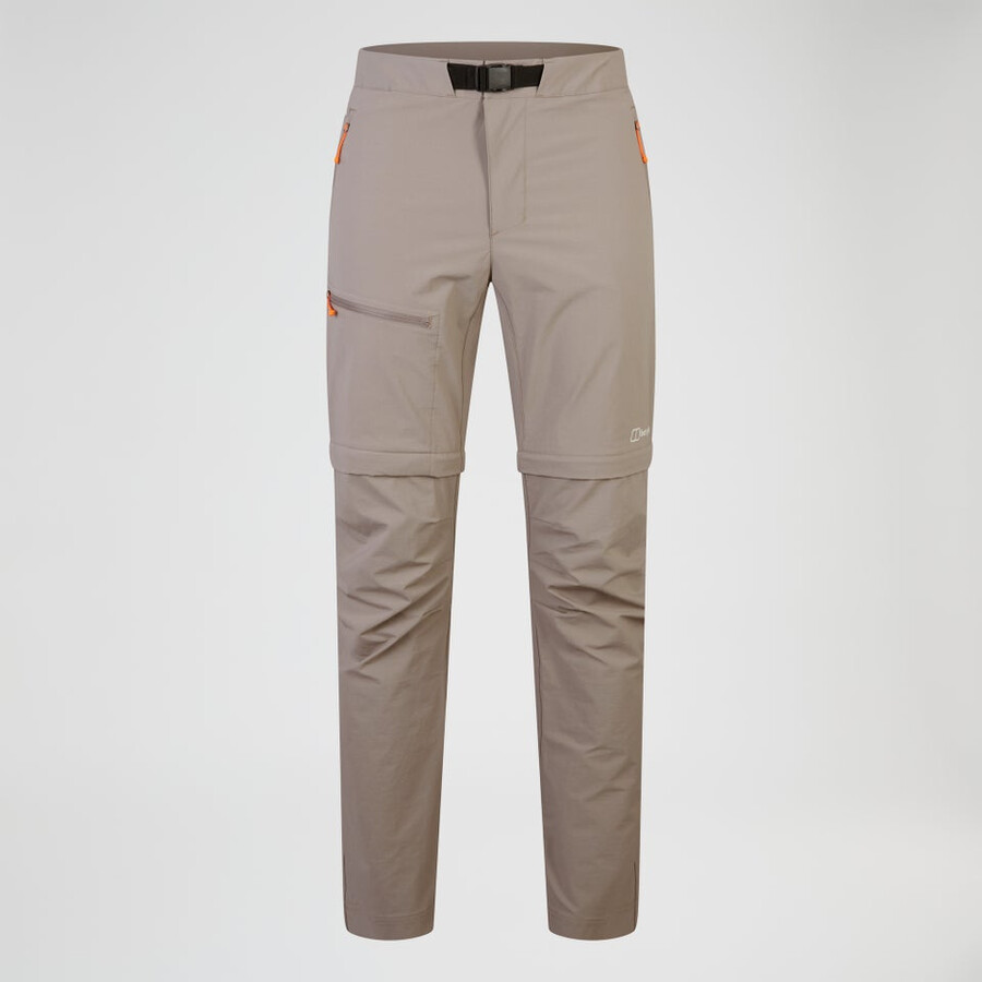 men s trail-explorer zip off pant - natural berghaus
