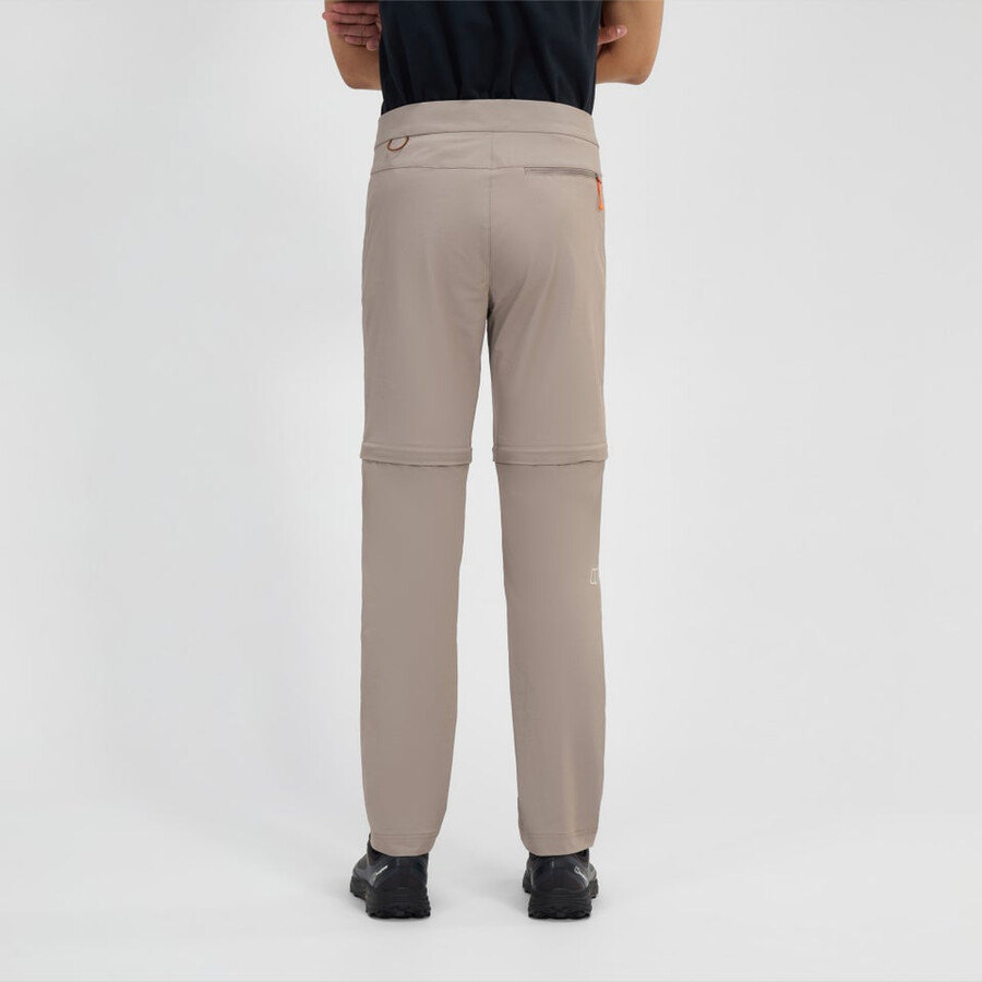 men s trail-explorer zip off pant - natural berghaus