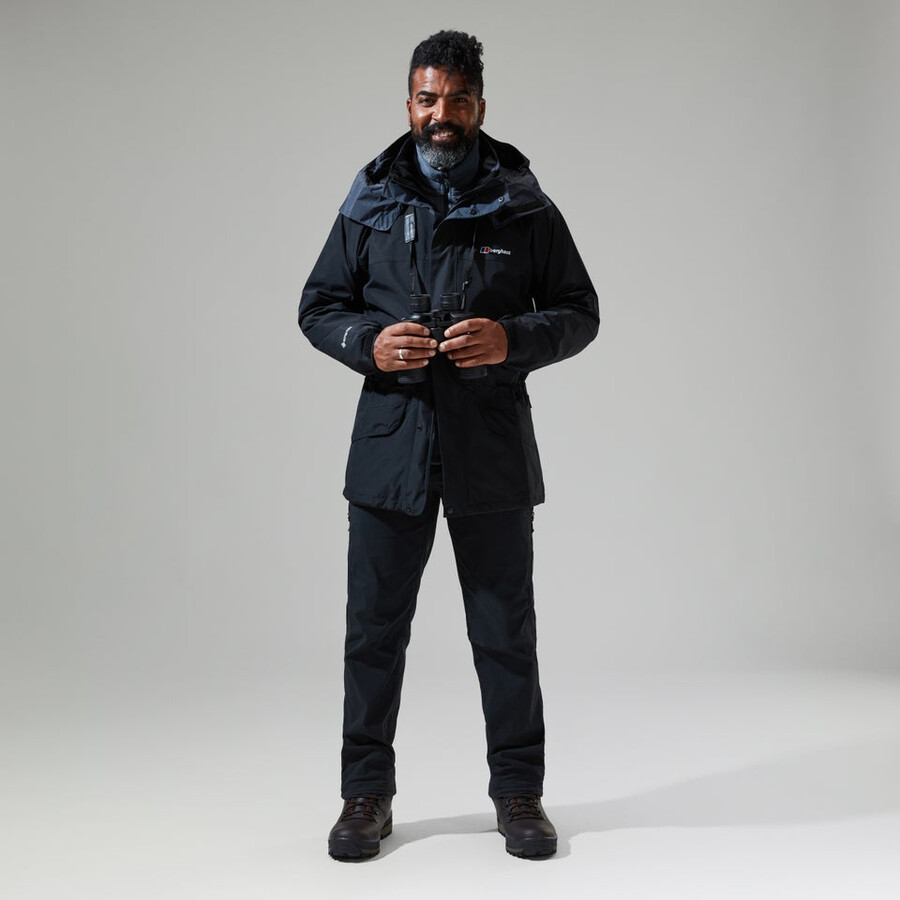 männer gesims gore-tex interaktives jacke - schwarz berghaus