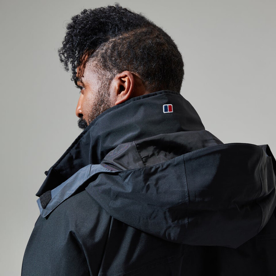 männer gesims gore-tex interaktives jacke - schwarz berghaus